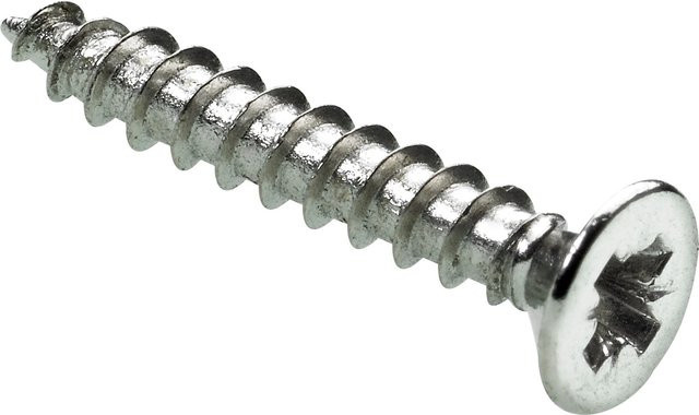 Hettich Schrauben für Stangenscharniere aus vernickeltem Stahl in Silber, Durchmesser: 2,5 mm, Länge: 16 mm, 50 Stück - Bild 1