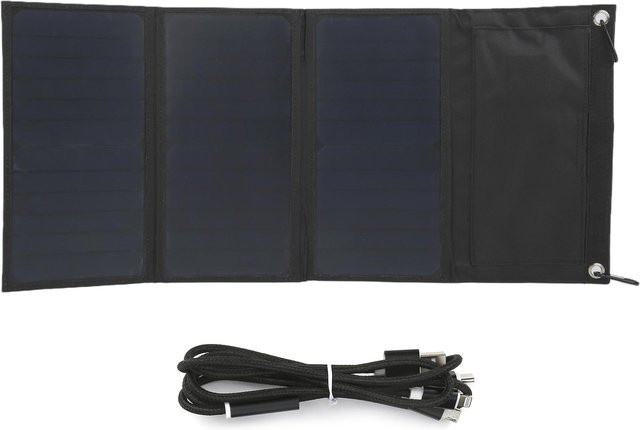 Koogeelife Faltbares 21W Monokristallines Solarpanel mit Dual USB Ausgang in Schwarz - Bild 1