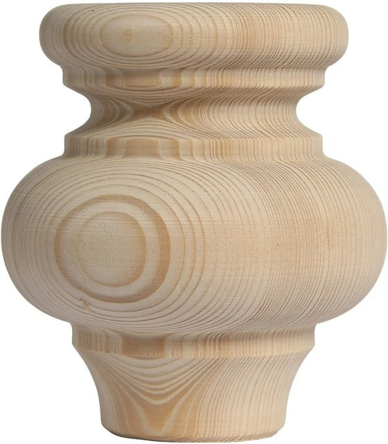 Rustikaler Möbelfuß Dieda aus Holz in Buche, Farbe Braun/Beige, Höhe: 90 mm - Bild 1