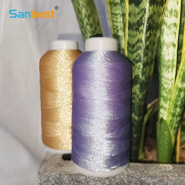 Sanbest Metallic-Webgarn, Chamäleon, handgefertigt - Bild 1
