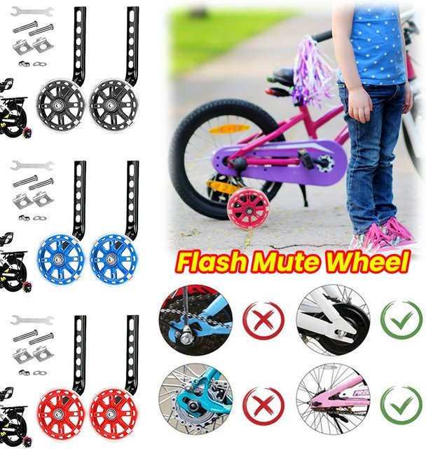 MOJOYCE Kinderfahrrad Stützräder Montage-Set für Mädchenfahrräder - Bild 1