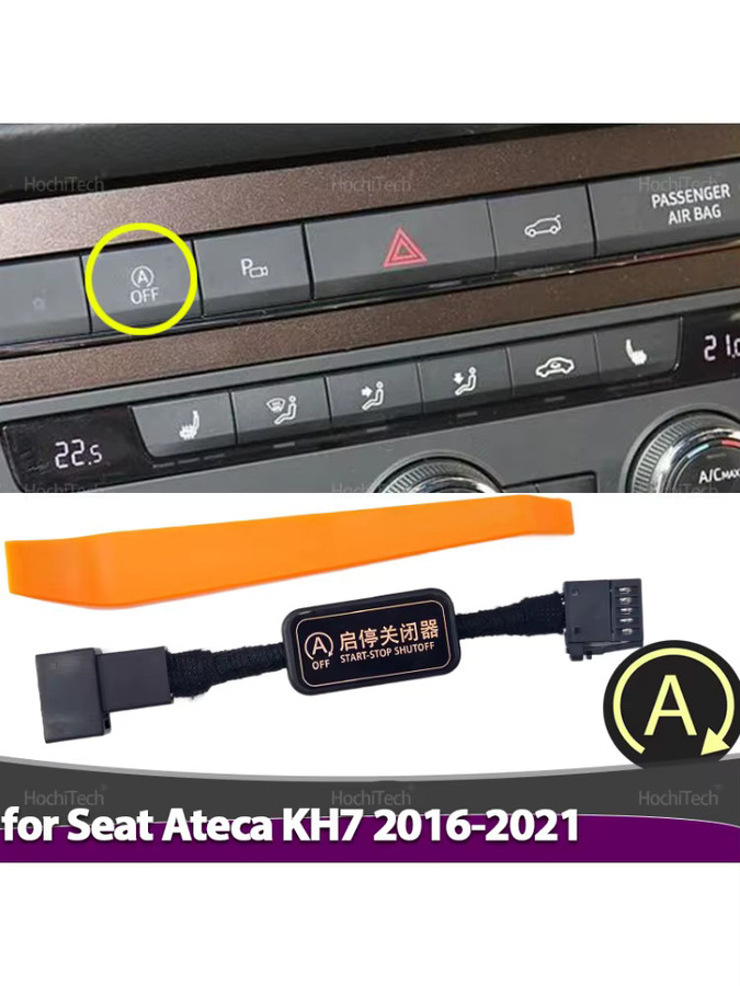 Auto Start Stop Eliminator Schalter für Seat Ateca KH7 2016-2021 in Schwarz - Bild 5