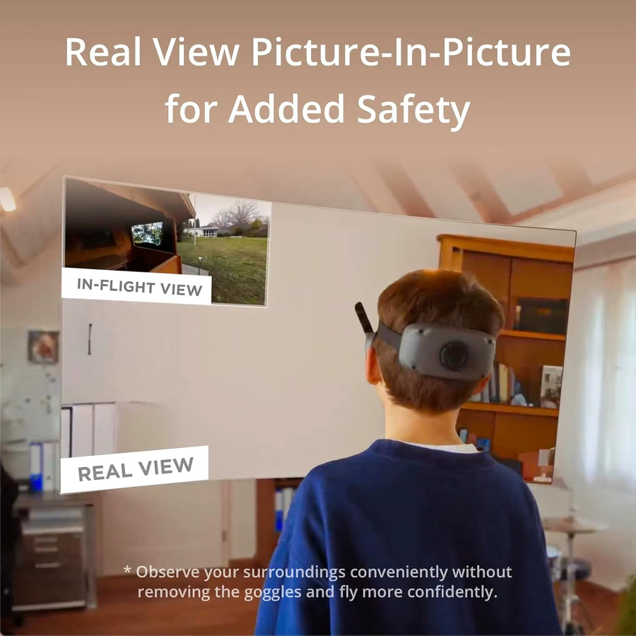 DJI Goggles 3 FPV-Brille mit Micro-OLED-Bildschirmen und O4 HD-Videoübertragung - Bild 2