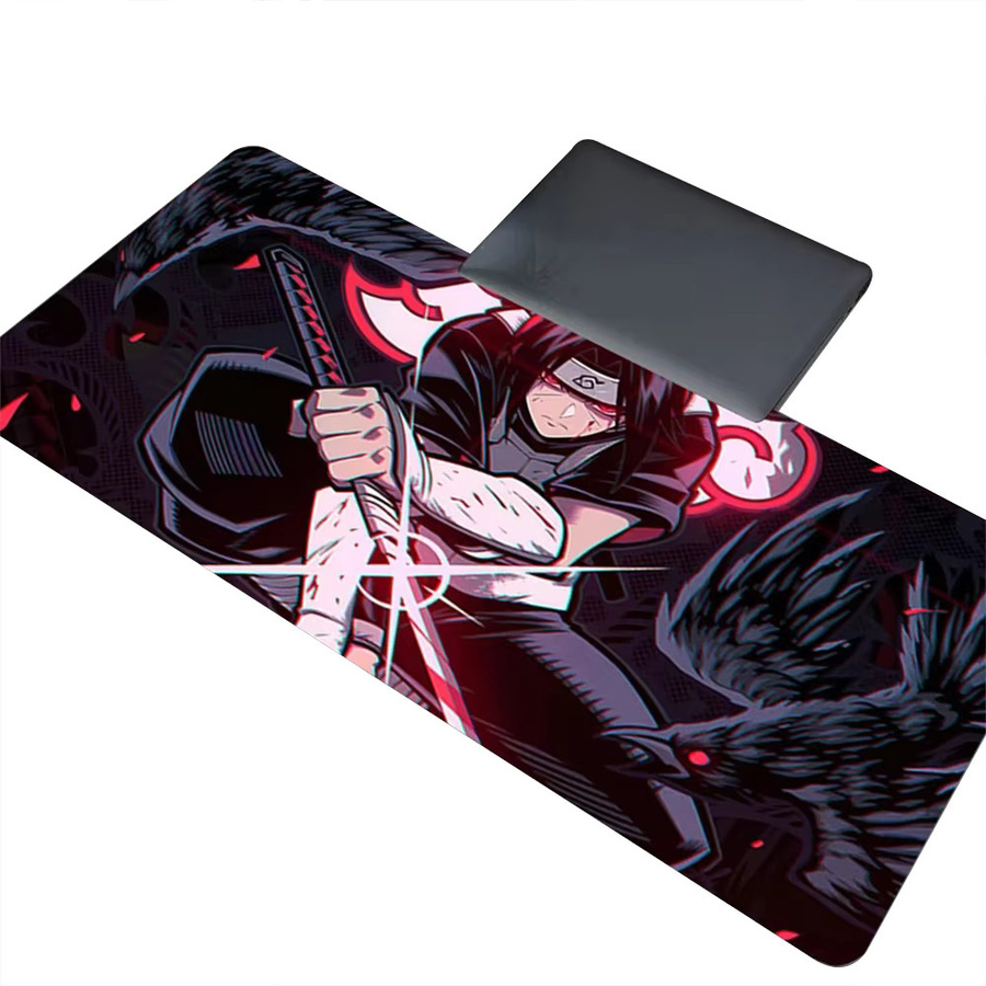 Bandai Naruto Itachi Uchiha XXL Mauspad Schreibtischunterlage Multicolor B/T/H: 90 x 40 cm - Bild 2
