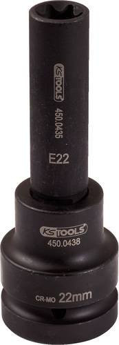KS Tools Kraft-Bit-Stecknuss E-TX lang E24 in Schwarz aus Stahl - Bild 1