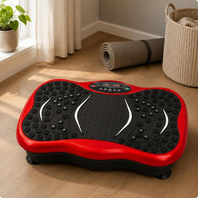 Binchi Outdoor Product Ganzkörper-Vibrationsgerät mit verstellbarer Intensität und Touchscreen in Rot - Bild 1