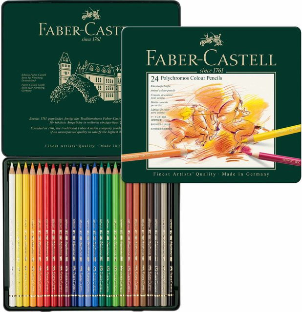 Faber Castell Polychromos Buntstifte im Metalletui, Mehrfarbig - Bild 1