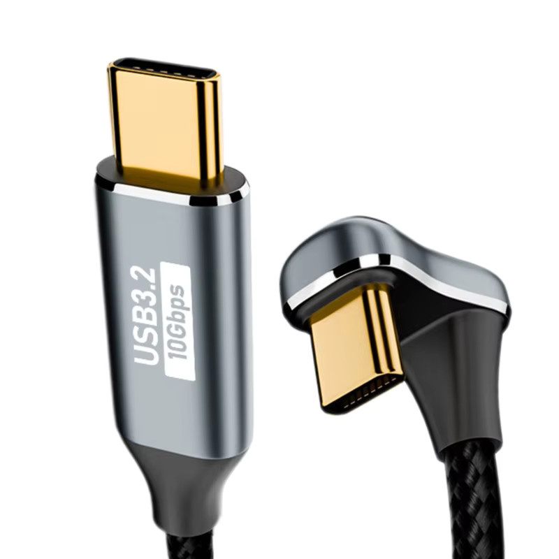 BEYONDSKY USB-C Ladekabel mit 180 Grad U-Form, 100W Schnellladekabel für Xiaomi, Samsung und Huawei, Schwarz - Bild 2