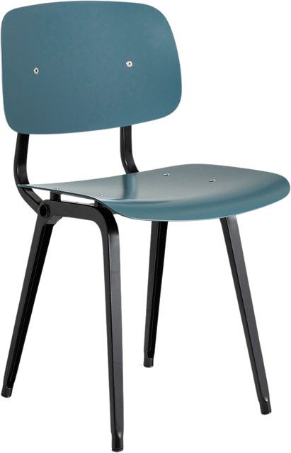 HAY Revolt Stuhl in Blau aus Stahlblech und ABS-Material mit mattem Finish - Bild 1