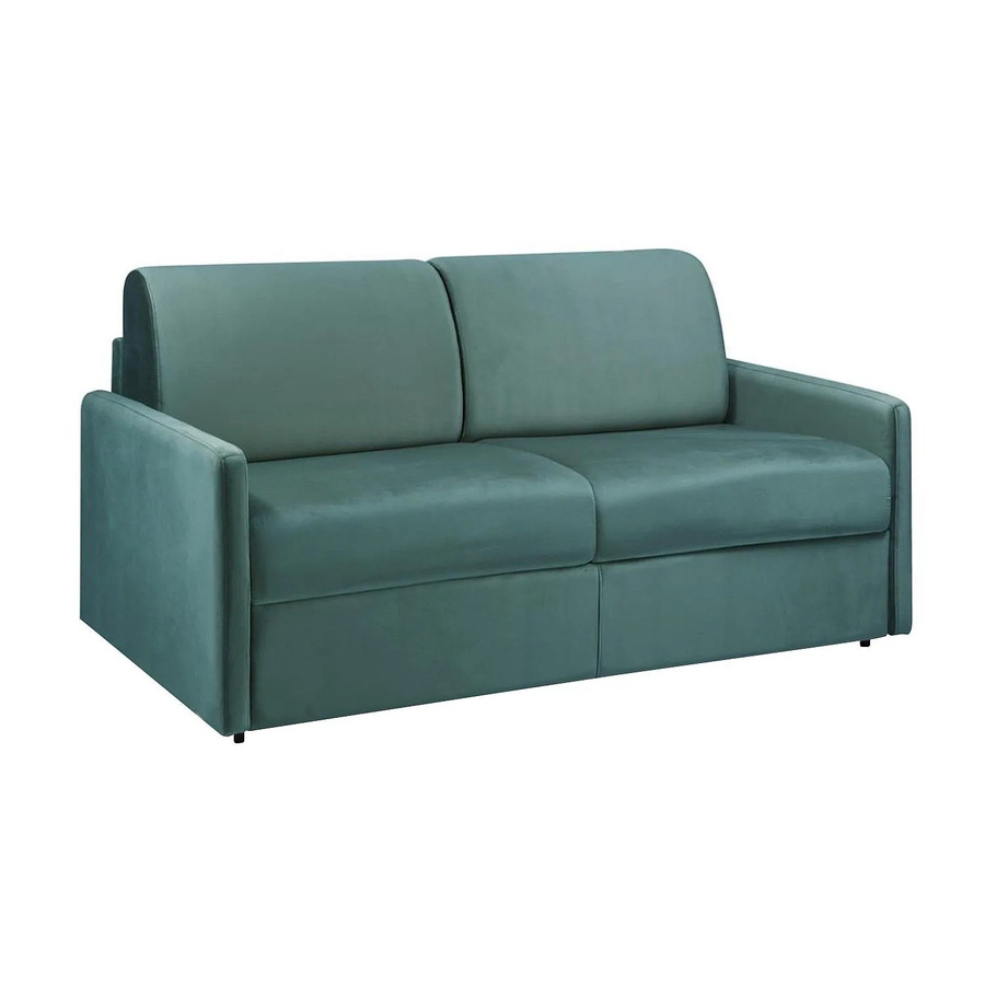 Vente-unique Schlafsofa Calife in Smaragdgrün mit Samtbezug, Breite: 170 cm - Bild 2