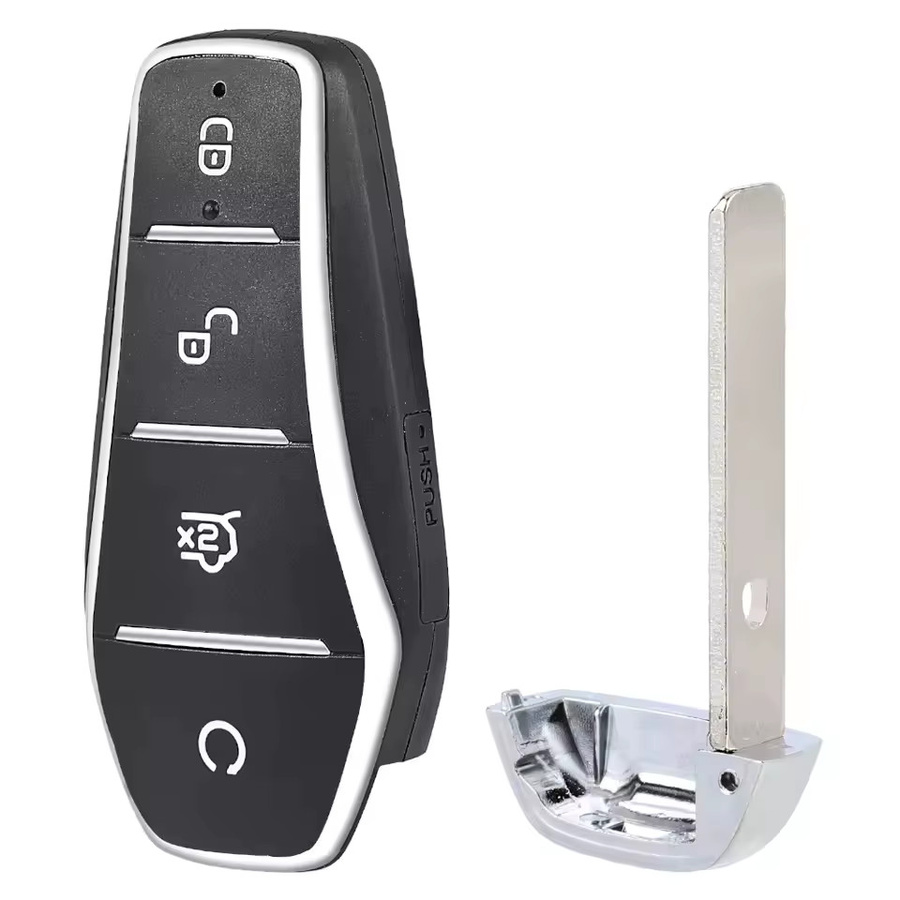 Smart-Autoschlüssel BYD K2TF4-41A-F4AT in Schwarz mit ID46 Chip und 433,92MHz Fernbedienung für Qin PLUS EV, Yuan PLUS, SONG, Dolphin DM-i und Tang L - Bild 2