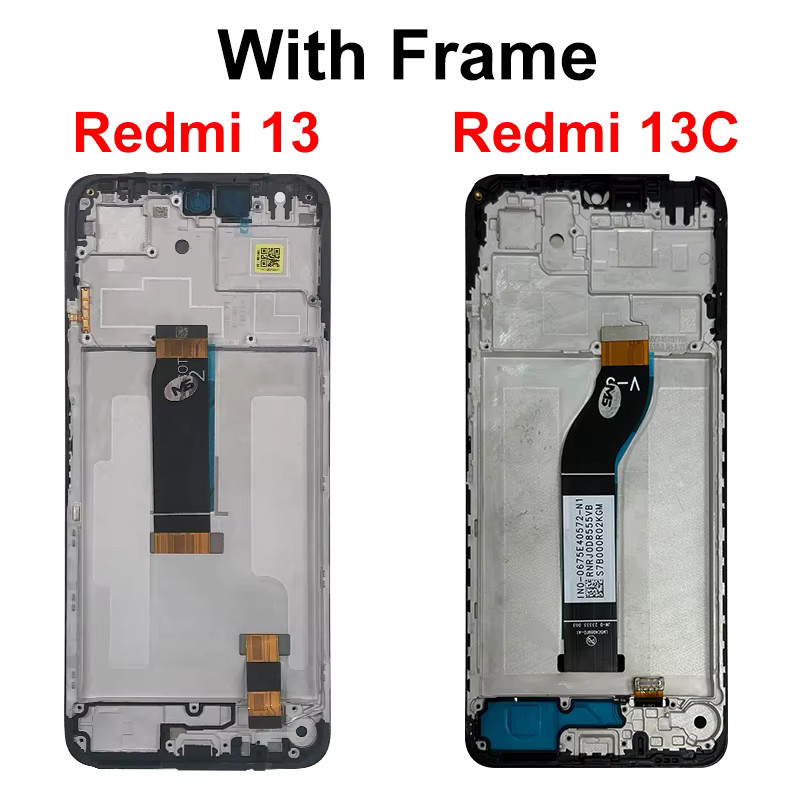 Xiaomi Redmi 13 13C 4G 5G LCD Touchscreen Digitizer Baugruppe für Poco C65 in Schwarz - Bild 2