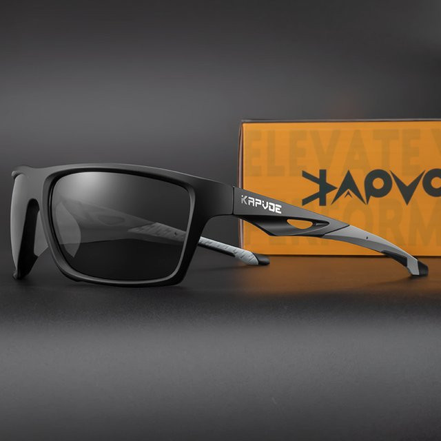KAPVOE Sportsonnenbrille, Vollrand, Kunststoff, black - Bild 1