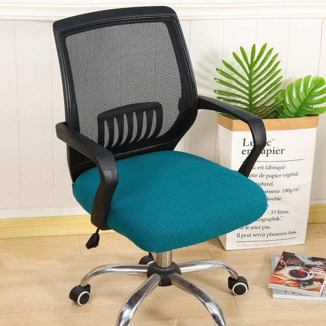 Bestbags Universal Bürostuhl Sitzbezug mit geteilten Armlehnen in Türkis, verdickter Stretch-Sesselbezug aus Polyester und Elasthan - Bild 1