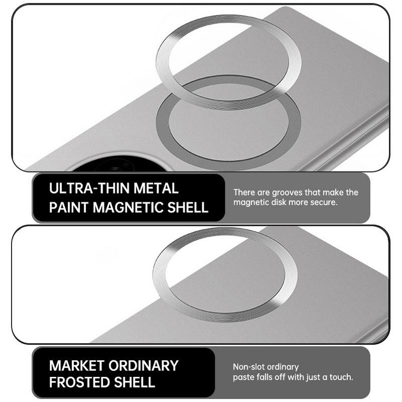 Ultra dünne Hartschalen Handyhülle mit magnetischem Ring und Kameraschutz für OPPO Find N3 - Bild 2