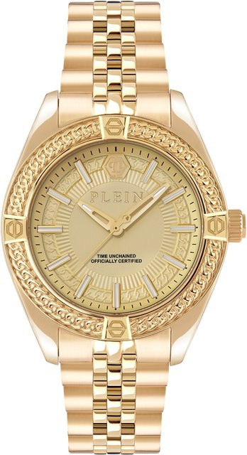 Philipp Plein Herrenuhr, Quarz, Edelstahl, 43 mm, Champagner - Bild 1