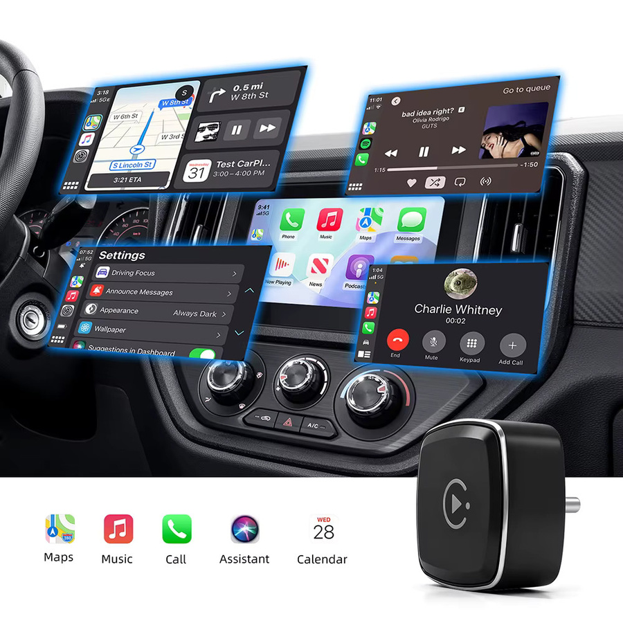 ANYFAR Wireless CarPlay und Android Auto Dongle in Schwarz mit USB-C Anschluss für iPhone und Android - Bild 2