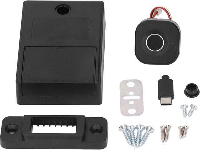 Elektrisches Halbleiter-Fingerabdruck-Schrankschloss von TOMTOP JMS in Schwarz - Bild 1