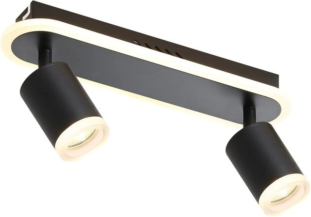 NETTLIFE LED Deckenstrahler modern in Schwarz mit verstellbarem Design und GU10 Fassung - Bild 1