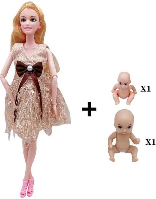 Discover Intime Schwangere Puppe Mama, Lehrmodelle, 3-teiliges Set, ab 3 Jahren - Bild 1