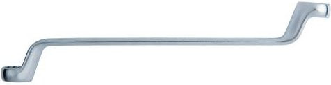 KS Tools Doppel-Ringschlüssel gekröpft aus Chrom-Vanadium, Farbe Silber, Schlüsselweite 21 x 23 mm - Bild 1