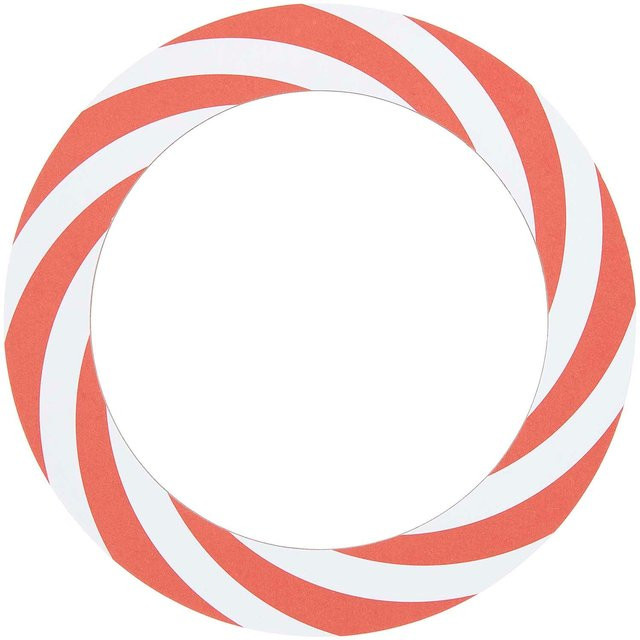 Rico Design Paper Poetry Kartonring Candy Cane Durchmesser: 25 cm - Bild 1