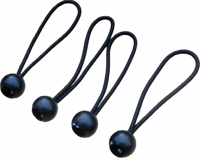 18 Stück elastische Gummiriemen in Schwarz, 10 cm für DIY-Projekte und Befestigungen - Bild 1