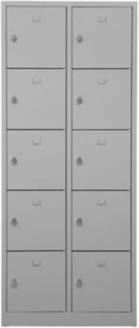 PROREGAL Schließfachschrank Falcon Medium Grau H x B x T: 190 x 80 x 45 cm - Bild 1