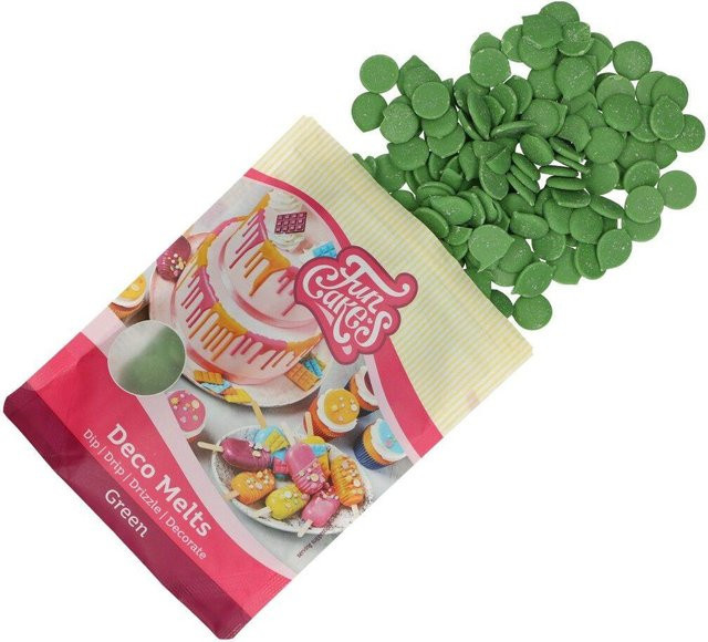 FunCakes Deco Melts Grüne Schokoladen-Pastillen 250 g - Bild 1