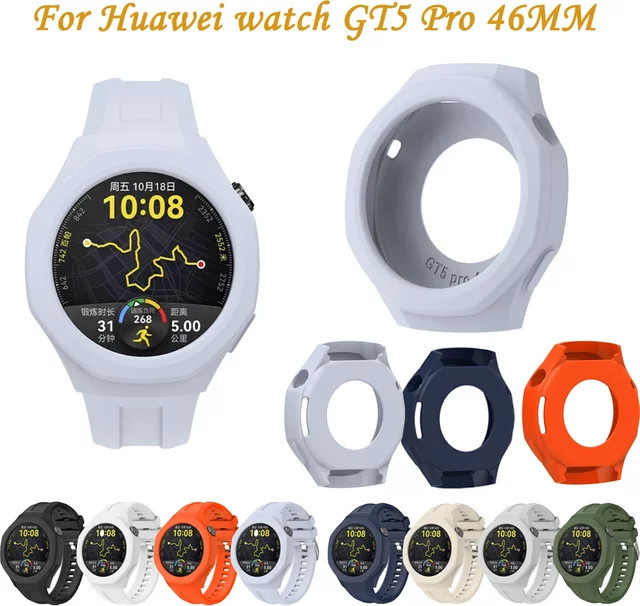 Schutzhülle Silikon für Huawei Uhr GT5 Pro 46mm, Weiß, Unisex - Bild 1