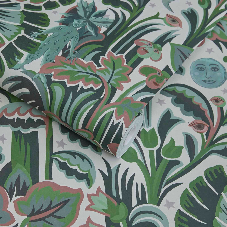 House of Hackney Tapete Moon Garden Magna in Tourmaline Multicolor mit floralem Design - Bild 1