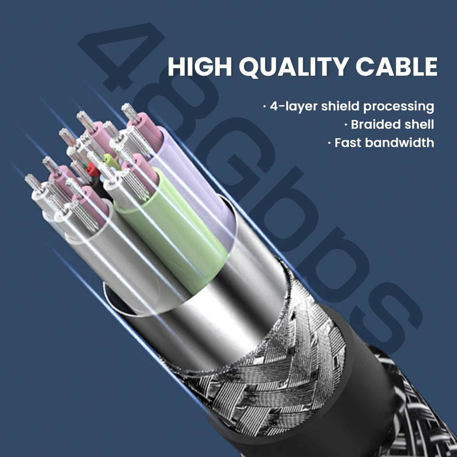 Nierbo HDMI 2.1 Kabel für 8K 60Hz und 4K 120Hz mit 48Gbps, eARC und Ultra HDR für TV, Laptop und PS5 - Bild 4