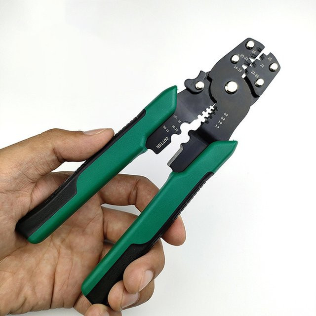 WOZOBUY 4-in-1 Multifunktions-Crimpzange mit Abisolier- und Drahtschneiderfunktion - Bild 1