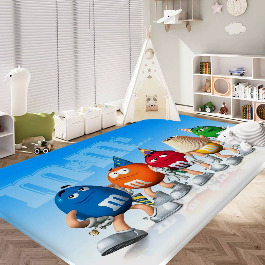 M-M&M Candy Snacks rutschfeste Badezimmermatte von Potdemiel für Waschküche, Wohnzimmer und Balkon - Bild 2