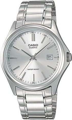 CASIO Armbanduhr, Analoguhr, Edelstahl, Weiß, Herren - Bild 1
