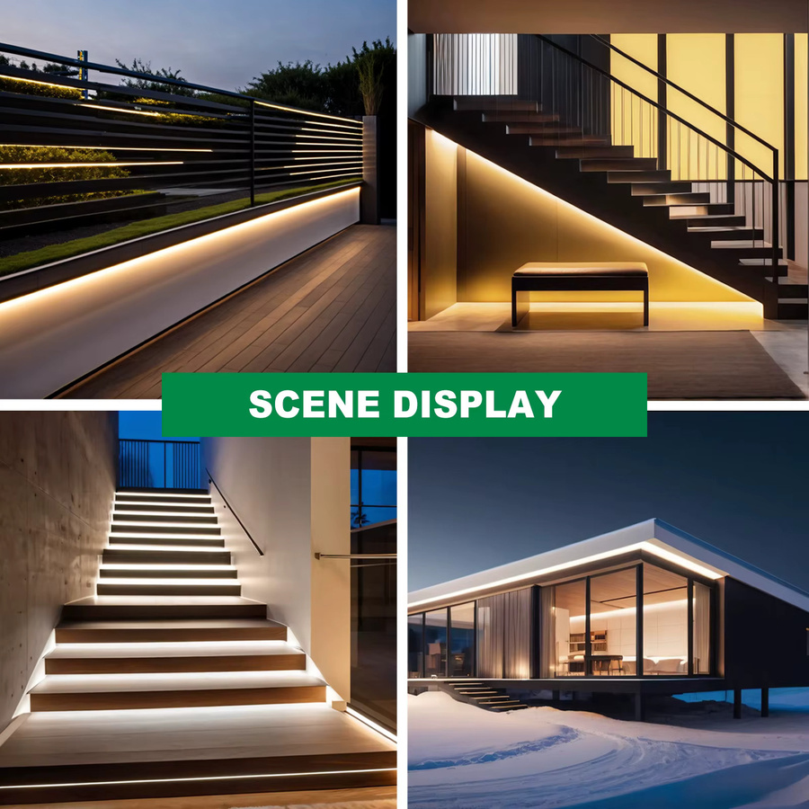 HEGEHE COB Neon Flex LED Streifenlicht Warmweiß IP67 Wasserdicht 24V - Bild 5