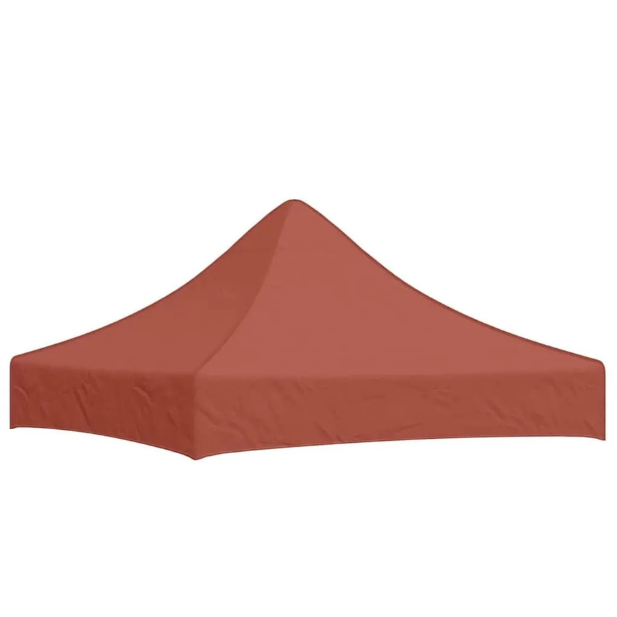 vidaXL Partyzelt-Dach für Faltpavillon in Terracotta-Rot, B/B: 200 x 200 cm, aus Polyester mit PVC-Beschichtung - Bild 2