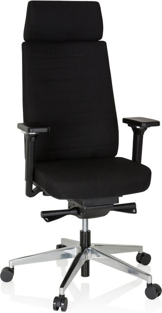 hjh OFFICE Profi Bürostuhl MOVE-TEC PRO 3D in Schwarz mit Stoffbezug und Armlehnen - Bild 1