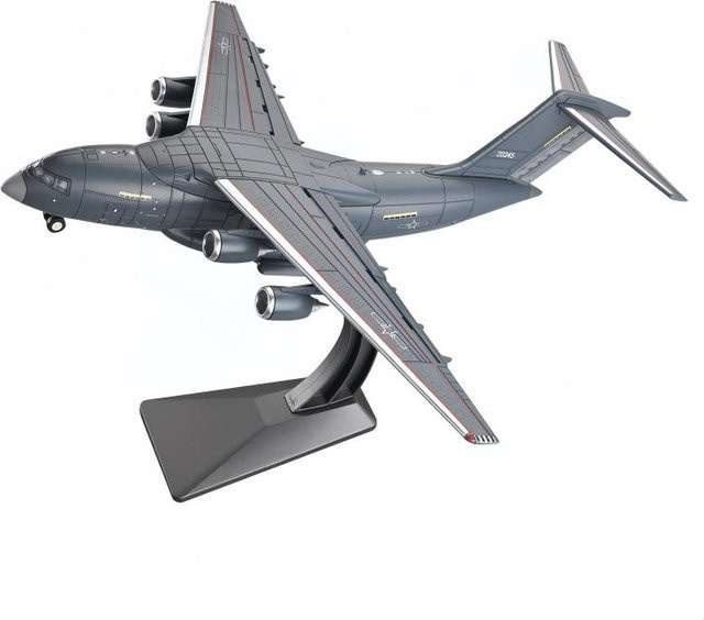 Kampfflugzeug-Modell-Ausstellung, Militärserie-Modell, 1:100, dunkelgrau, ab 14 Jahren - Bild 1