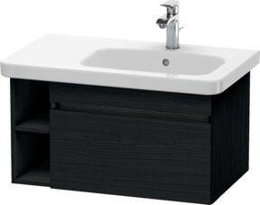 Duravit Waschtischunterschrank DuraStyle in Schwarz mit einem Auszug und Regalelement, B: 73 cm, T: 44,8 cm - Bild 1