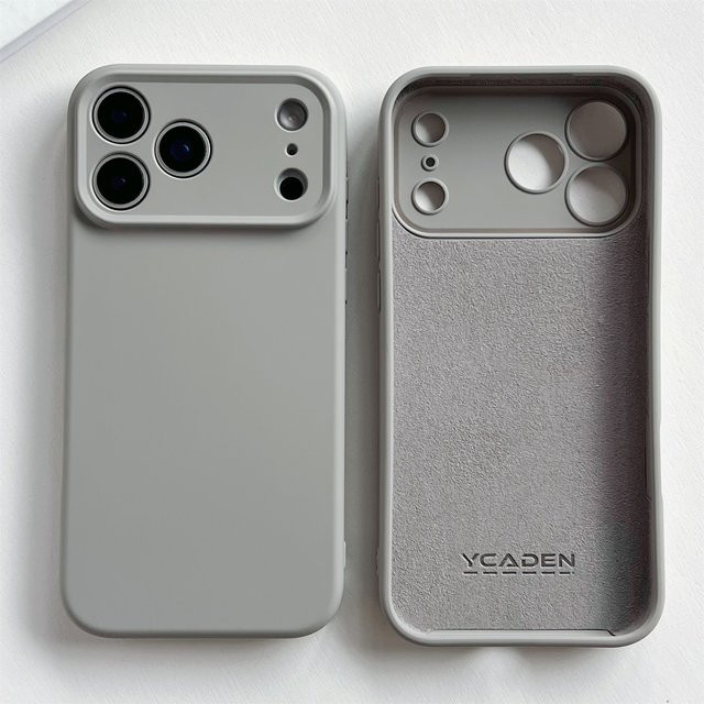 Stoßfeste TPU Schutzhülle für iPhone 17 16 15 14 13 Pro Max Plus und iPhone 17 Air in Flüssigsilikon-Optik - Bild 1