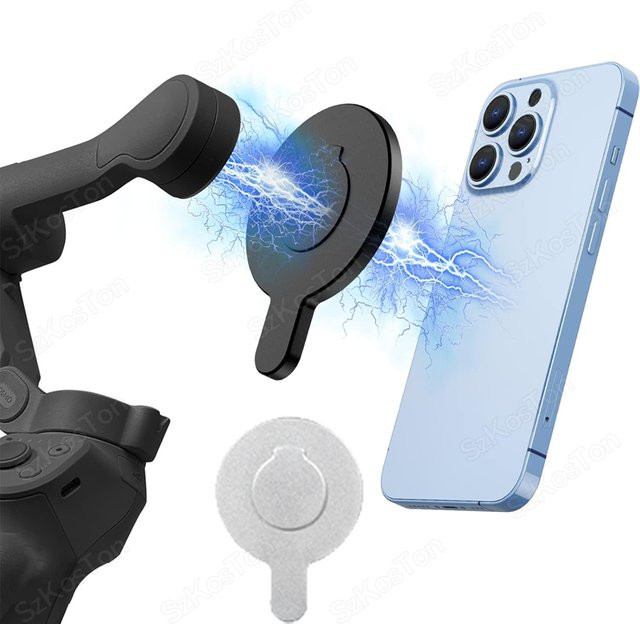 DJI Magnetischer Ring Clamp Halter für Magsafe kompatible Smartphones, passend für DJI Osmo Gimbal Stabilisatoren OM7, OM7P, OM6, OM5 und OM4 SE - Bild 1