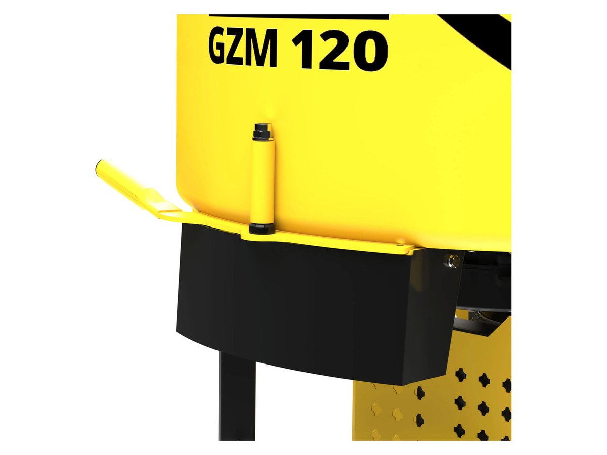 Güde Zwangsmischer GZM 120 in Gelb-Schwarz mit 2000 W und 100 l Fassungsvermögen - Bild 4