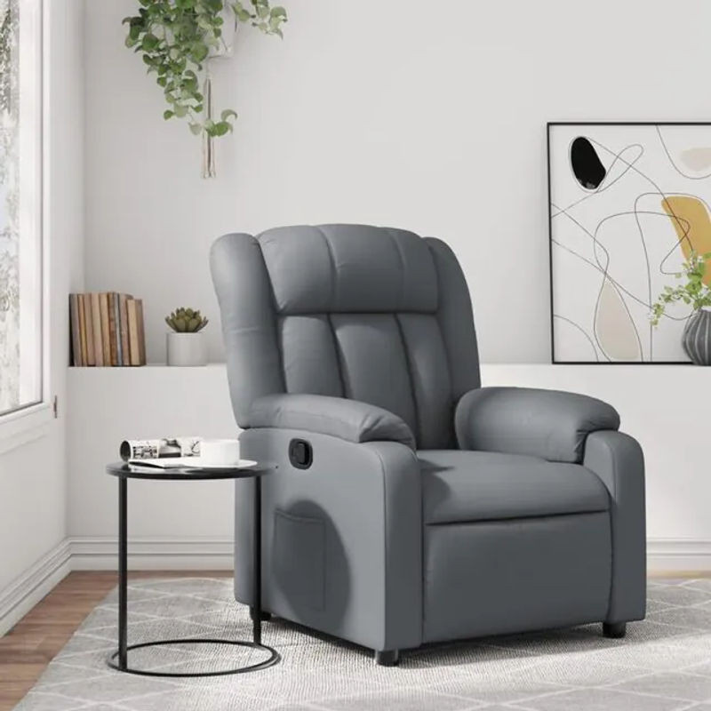 Modern Relaxsessel von vidaxl in Grau aus Kunstleder - Bild 1