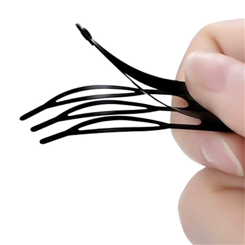 10 Stück Doppelgriff-Haarspangen aus Metall, 4,5/7cm, Damen - Bild 3