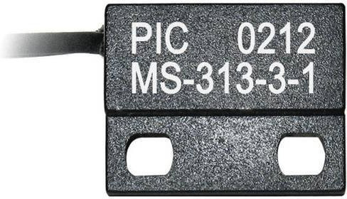 PIC MS-313-3-1-0500 Reed-Kontakt 1 Schließer, Schwarz, 150 V/DC, 120 V/AC, 0.5A, 10W, Schraubanschluss - Bild 1