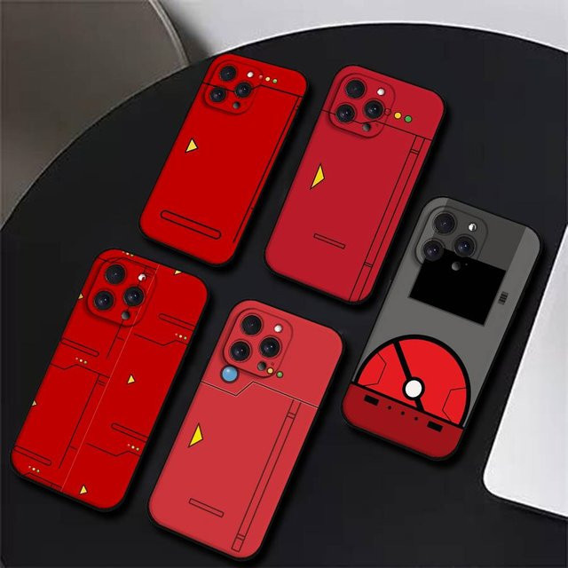 Pokedex Retro Handyhülle für Apple iPhone in Rot - Bild 1