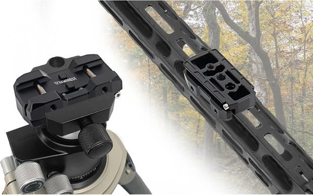 Arca-Swiss Adapter für Picatinny-Schienen in Schwarz - Bild 1