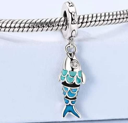 Fisch-Charm, 925 Silber, Damen - Bild 1