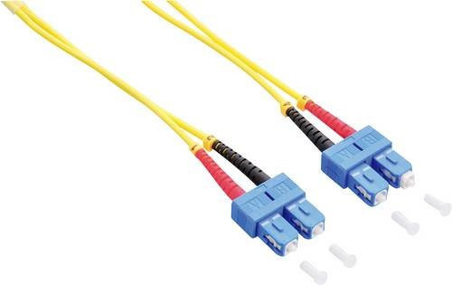 LogiLink Glasfaser LWL Anschlusskabel OS2 Singlemode 9/125 µm Gelb, Länge: 2,00 m - Bild 1